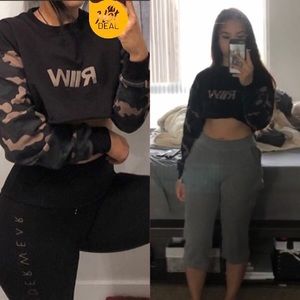 Ryderwear XS Camo Cropped Top